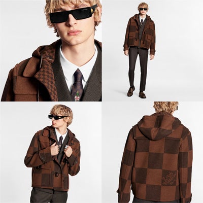 ルイ・ヴィトン「ジャイアントダミエダッフルコート - Chocolat」NIGO