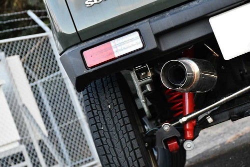 JB64新型ジムニー ショートバンパー用 ワンオフマフラー製作