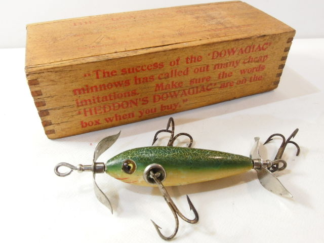 120年近く前の ルアーの箱 HEDDON DOWAGIAC | ランブルフィッシュの