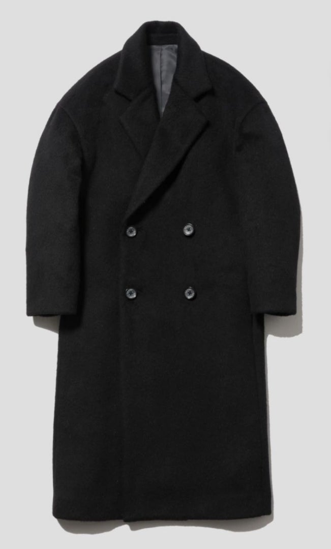 佐藤健 abyts SHAGGY DOUBLE COAT サイズ0 ブラック SHAGGY DOUBLE