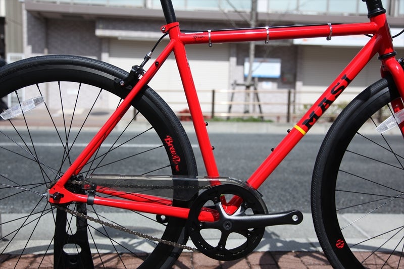 LEVEL ピスト・シングルスピードフレーム 赤 level ピストバイク LEVEL