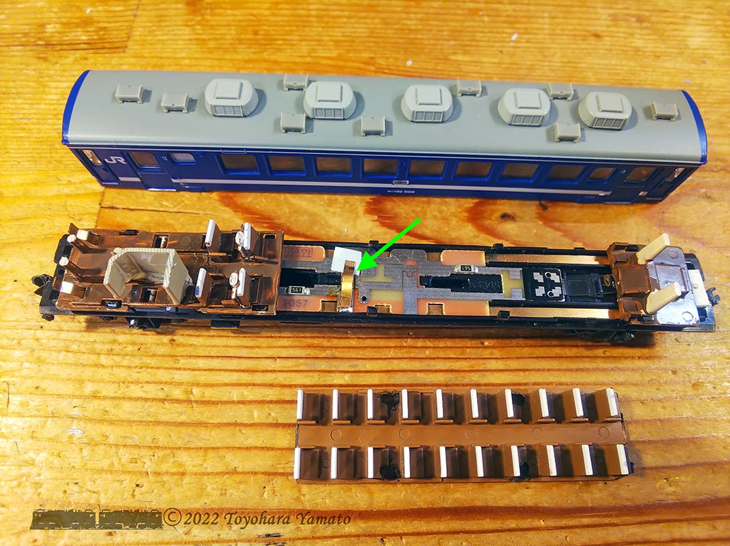 マイクロエース50系5000番台 消灯スイッチと幌 [鉄道模型] | 重単5175