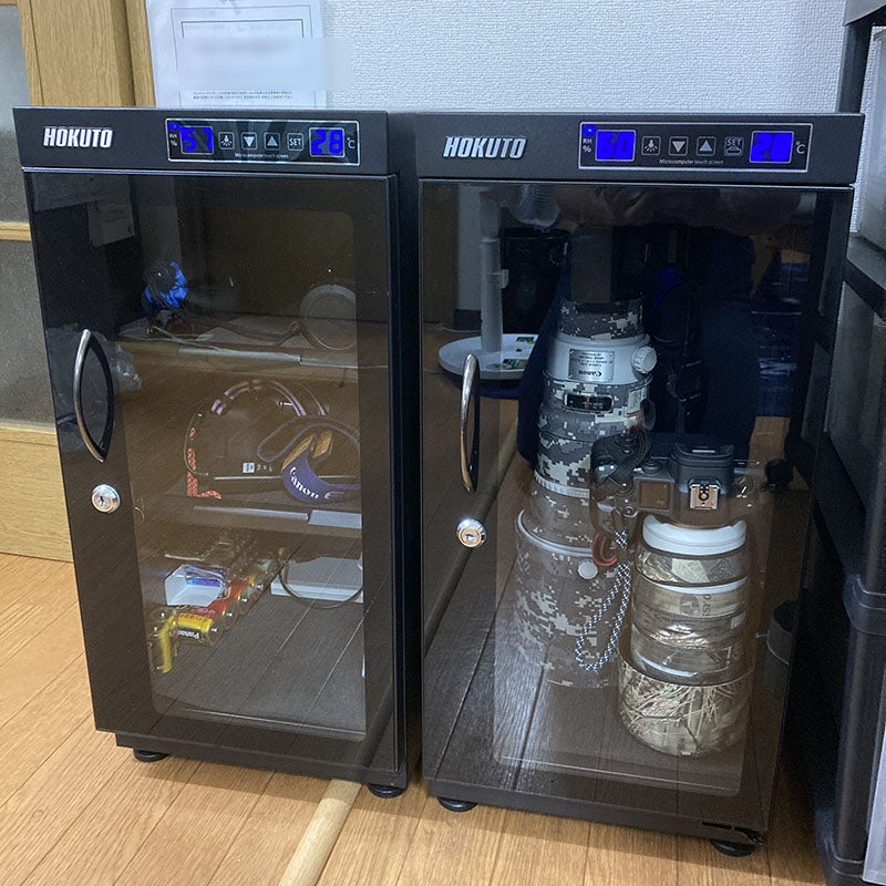 新しくHOKUTO 防湿庫 ドライボックス HBシリーズ 50Lを追加購入