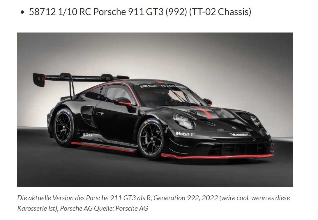 ああ、タミヤから遂に992型ポルシェ911GT3RSが出る・・・ | R-GARAGE2