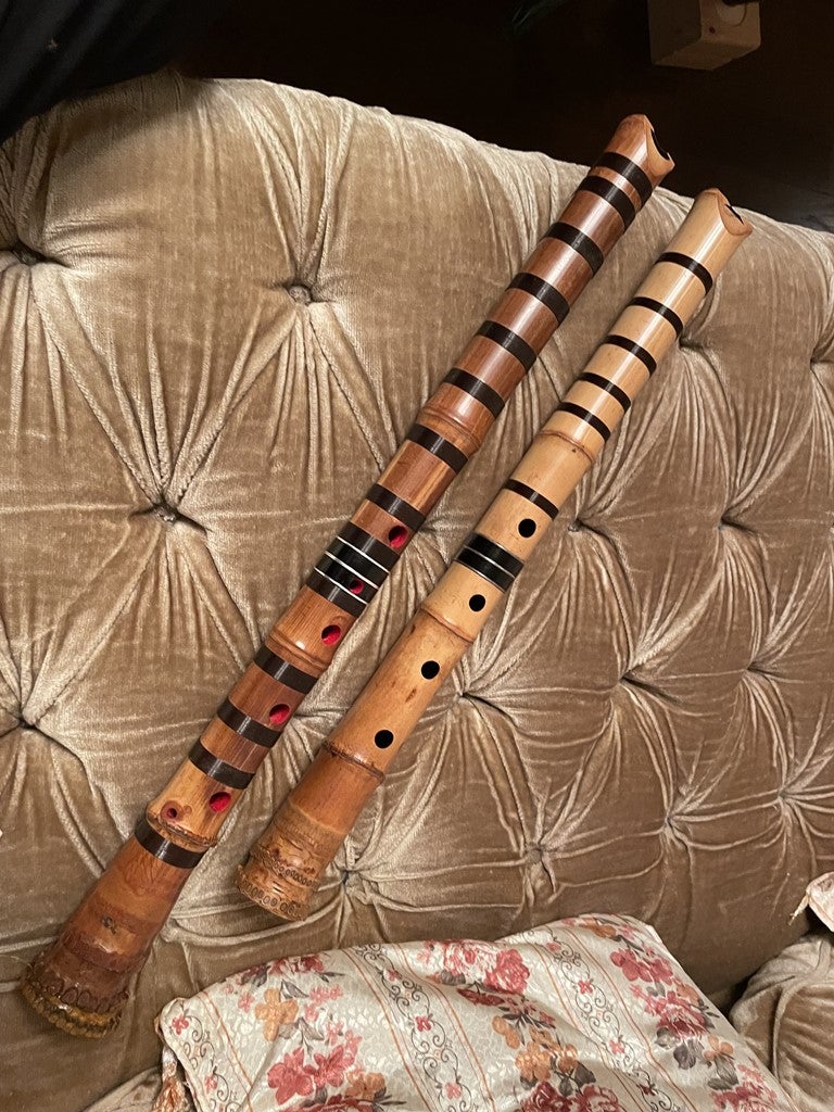 尺八 1尺9寸 7孔 竹治 尺八 7孔 一尺九寸管 無銘 木管 尺八 1尺9