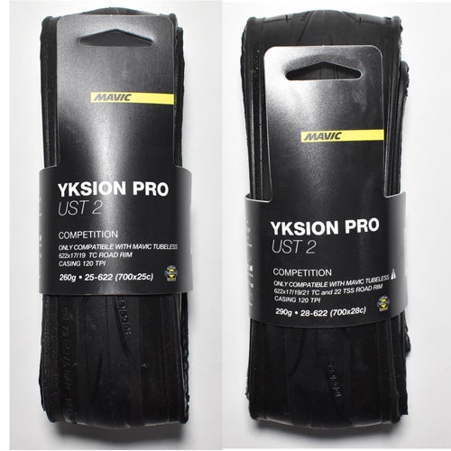 マビック2本セット イクシオンPRO UST 2 チューブレスタイヤ 2本 2本