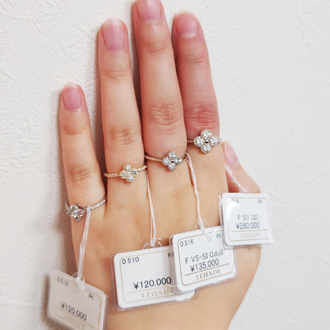 お花モチーフのダイヤモンドリング | ダイヤモンド輸入卸販売 レハイム