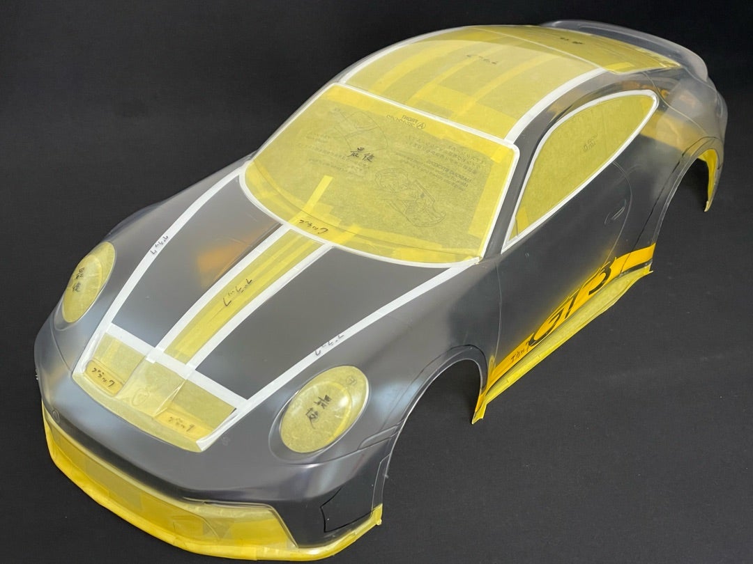 992型ポルシェ911GT3 ボディ製作20 | ユウ⭐︎のスローRCライフ