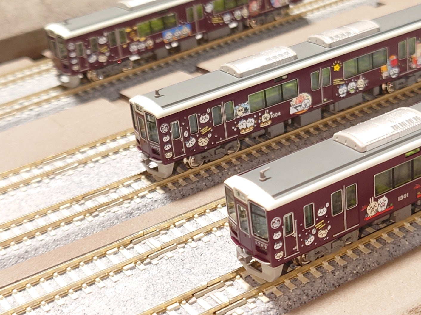 特典シール付き】ちいかわ×阪急電車鉄道模型(ディスプレイモデル) 全3