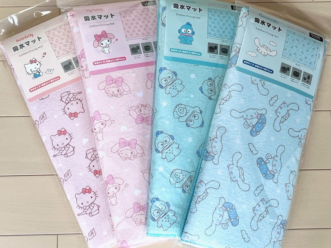 サンリオ]ワッツ購入品 ふきんと吸水マット | グミキャンディの