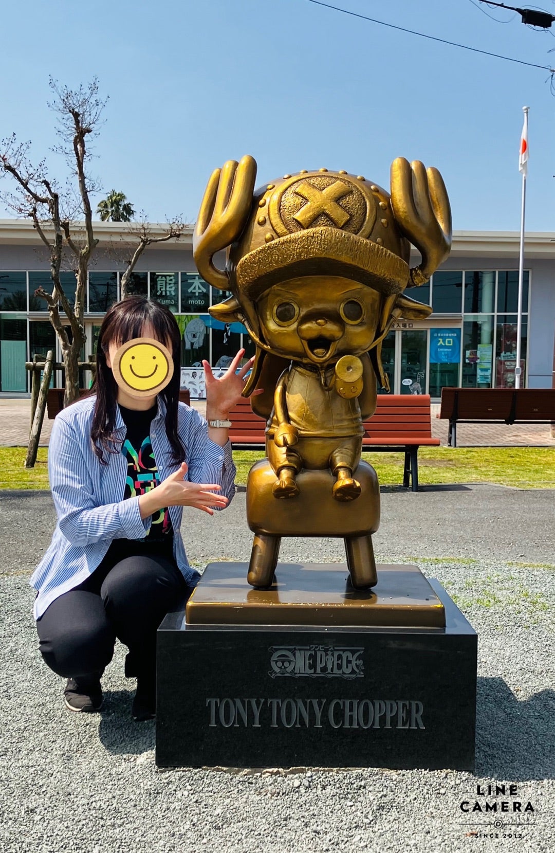 九州旅行・3日目・熊本（ウソップ像、サンジ像、チョッパー像