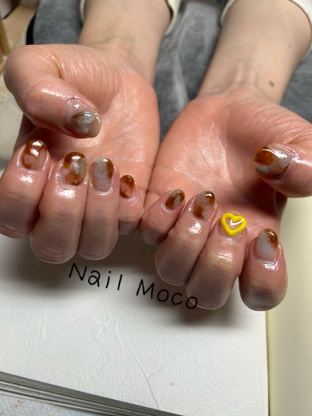 お客様ネイル♡ニュアンスハート | 東川口駅徒歩5分のネイルサロン