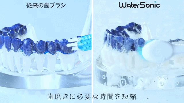 ジェット水流と音波振動の同時洗浄 】全ての汚れを1台で、1度に落とす