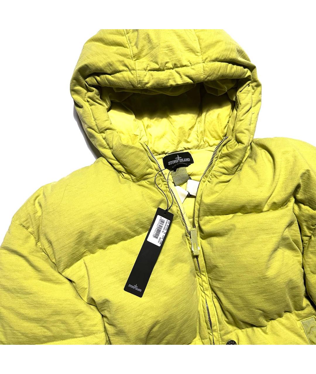 STONE ISLAND SHADOW PROJECT Горчичная полиэстеровая куртка для