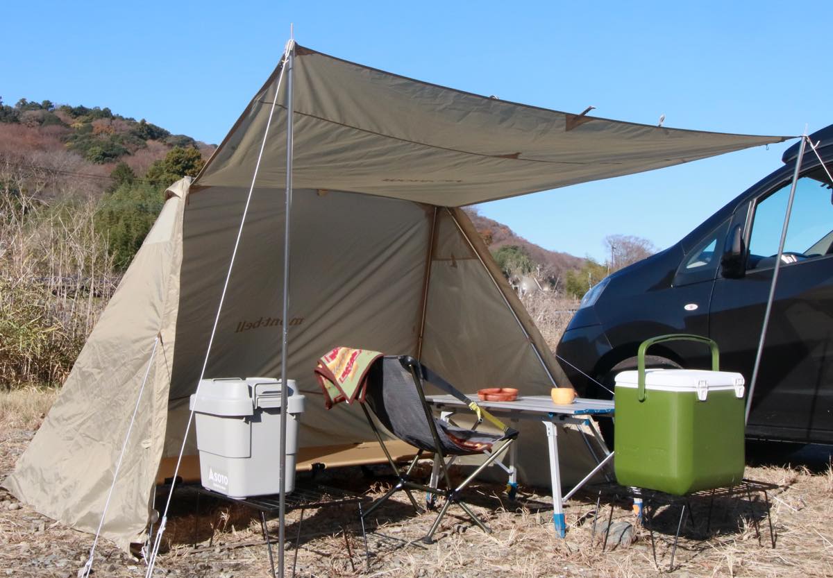 軽いパップ型を探してる？だったらモンベルの「マルチシェード」がいい
