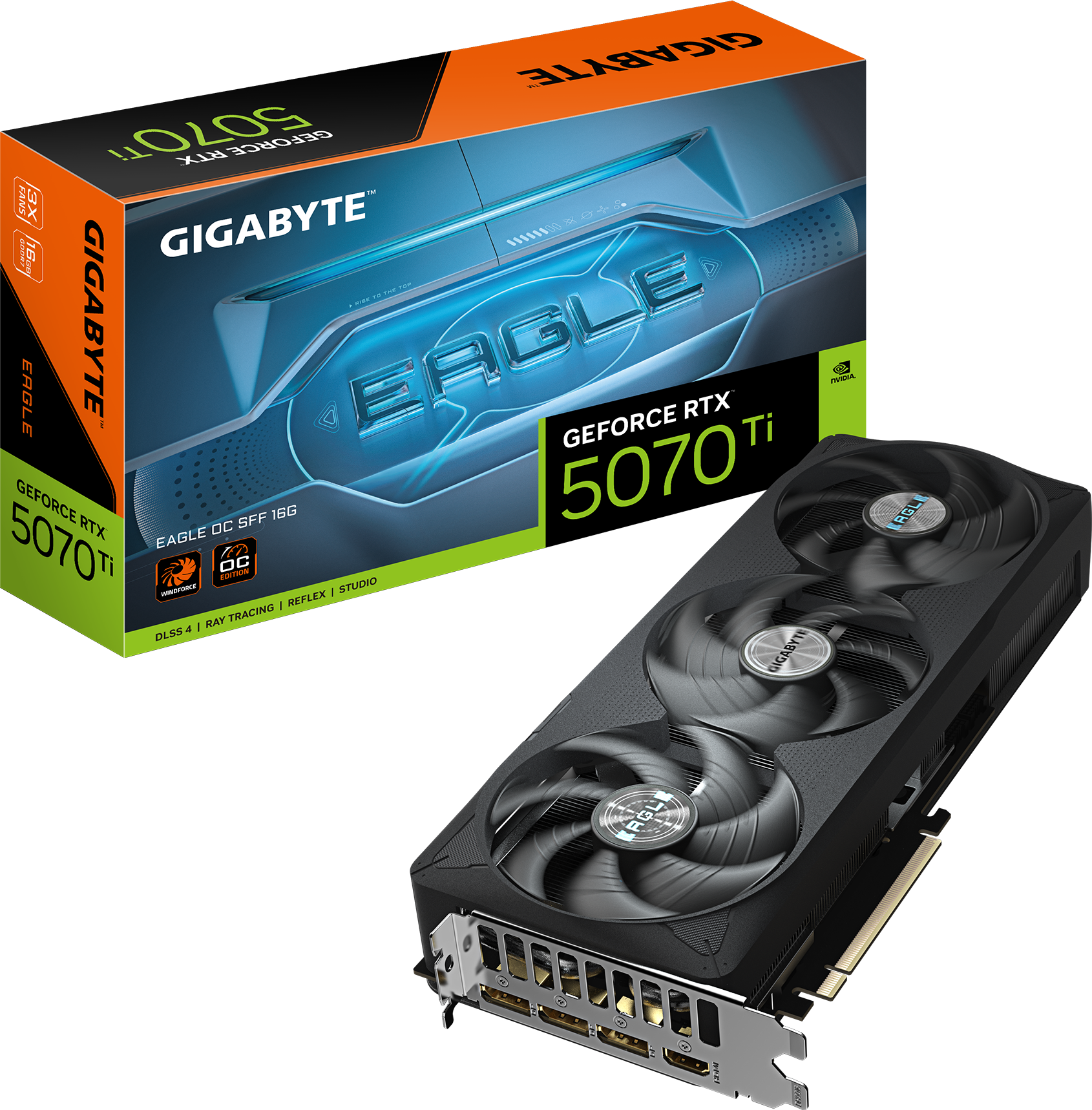 GeForce RTX™ 5070 Ti EAGLE OC SFF 16G - GIGABYTE Japan