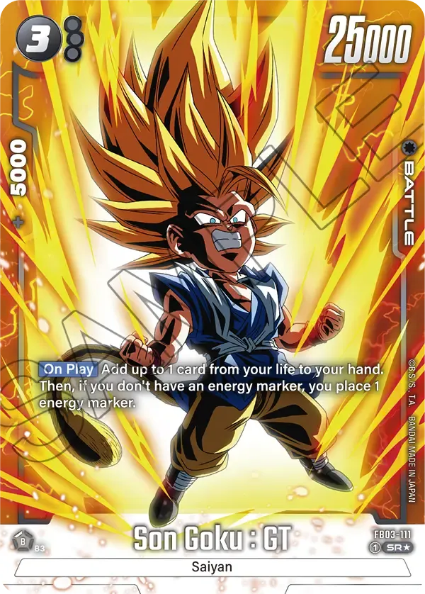 FP-022 Son Goku : GT Dragon Ball Super Card Game Fusion World Card