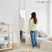 姿見,全身鏡,鏡,つっぱり,突っ張り,幅30cm,ミラー,かがみ,全身,全身