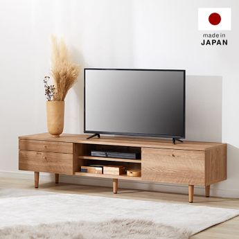 木目調テレビ台 真鍮 木脚 日本製[幅180] | 【公式】LOWYA(ロウヤ
