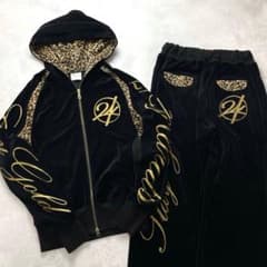 24karats 激レア 美品 豹柄 ヒョウ柄 レオパード ベロア セットアップ