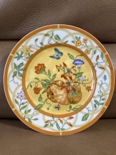 ②HERMES シエスタ エルメス 皿 LA SIESTA プレート 花 蝶 - メルカリ