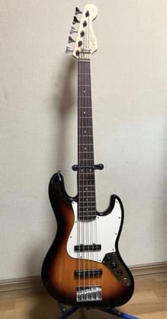 Squier by Fender Jazz Bass 5弦ベース 5連ペグ - メルカリ