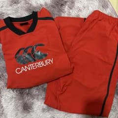 CANTERBURY ウォームアップウェアセット レッド - メルカリ