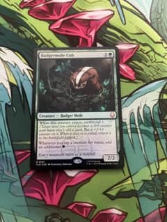 MTG アナグマモグラの仔 Badgermole Cub 英語 foil - メルカリ