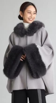 ヤマダヤ FENNEL ファー付き フードポンチョ - メルカリ