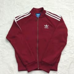 アディダス トラックジャケット ワインレッド XS - メルカリ