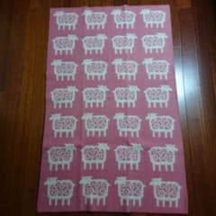 ハーフブランケット ベングトのヒツジ ウール80% コットン20