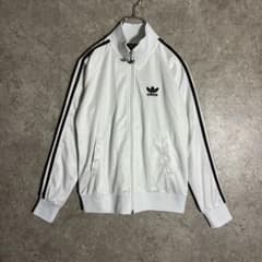 90s adidas アディダストラックジャケット ジャージ 黒タグ ホワイト