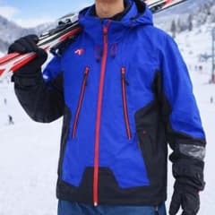 高機能】デサント HEAT NAVI 中綿スキーウェア ジャケット L ブルー