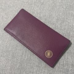 パープル 皇居 二つ折り 財布 紫 皇居財布 ボルドー 長財布 - メルカリ