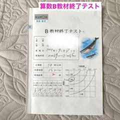 公文 算数B教材終了テスト - メルカリ