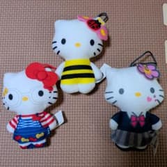 ハローキティ ストラップ 3種類セット ハッピーセット - メルカリ