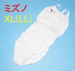 送料無料】特注 XL(LL)サイズ ホワイト ミズノ 競泳水着 送料無料