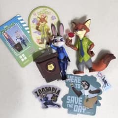 ズートピア フィギュアセット ジュディ・ホップス ニック・ワイルド
