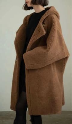 KARRY long boa coat ロングボアコート ブラウン - メルカリ