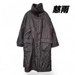 慈雨】ナイロン ロングコート センソユニコ 日本製 ブラウン 防寒
