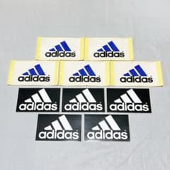 90s adidas ロゴステッカー 小判 10×6cm 白/黒 10枚セット - メルカリ