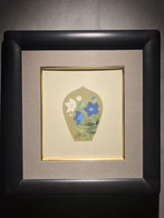 奥田元栄【桔梗】木版画 - メルカリ