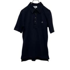 ヴィヴィアンウエストウッド ポロシャツ オーブ 刺繍 ブラック Mサイズ