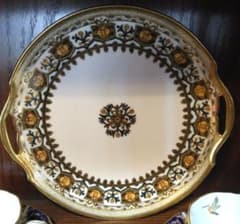 骨董級】オールドノリタケ メイプルリーフ 明治陶器 美品 金彩 ビー