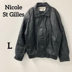 Nicole St Gilles レザー ジャケット Lサイズ - メルカリ
