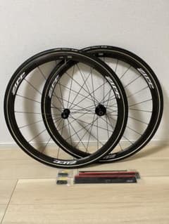 ZIPP 202 11S ジップ カーボンチューブラー手組ホイール (旧ロゴ