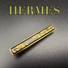 極美品✨ エルメス ネクタイピン エマイユ 七宝焼 ゴールド 069 - メルカリ