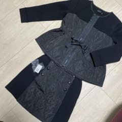 スコットクラブ ウエストリボン キルティング ジャケット スカート