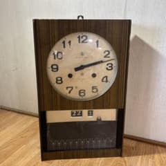 アイチ 古時計 昭和家電 ビンテージ レトロ ゼンマイ ジャンク - メルカリ