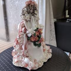 花冠の貴婦人 ハンドメイド ロマンドール 置物 陶器人形 焼き物 西洋